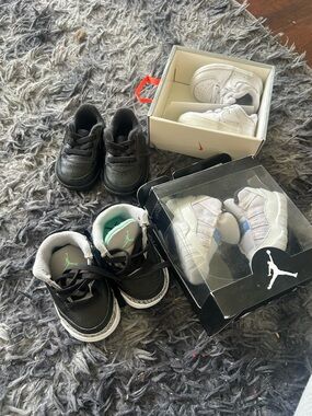 Nike Kids Black & White Jordan Sneaker Lot - Toddler Sizes